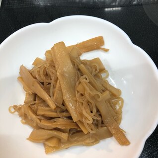 ご飯が進むメンマこんにゃく